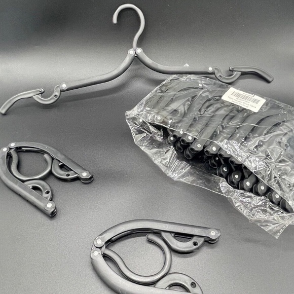 Portable Travel Hangers - Space-Saving Foldable Design for Convenience; 12 count - Picture 1 of 2
